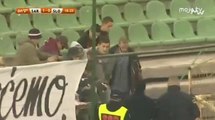 Užas - Navijač povrijeđen nakon topovskog udara (FK Sarajevo - FK Sloboda)