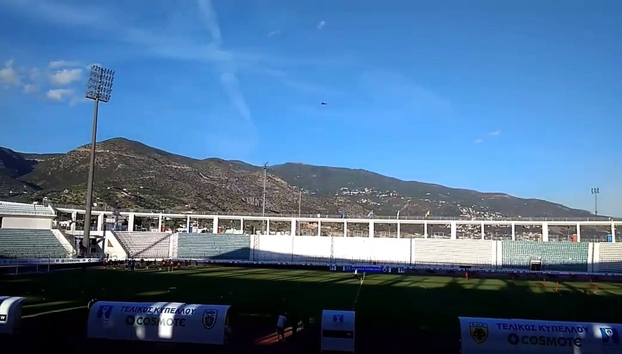 Ο Ιβάν Σαββίδης με ελικόπτερο