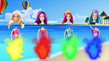 Colors for Children to Learn with Wrong Heads Barbie, Dreamcast Trolls Bad Baby _ Finger Family Song