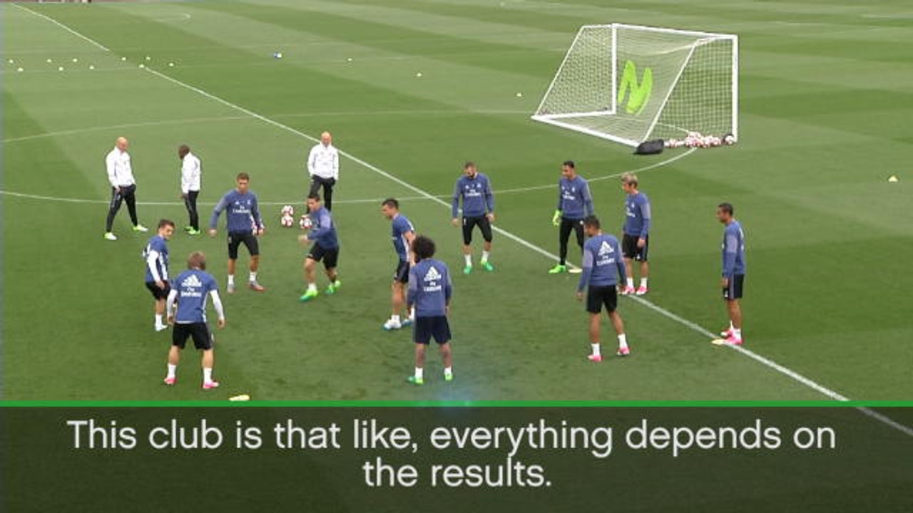 This club always demands results - Zidane