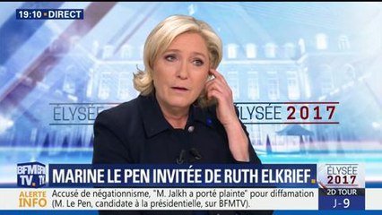 Marine Le Pen s'en prend à Zinedine Zidane