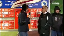 FK Sarajevo - FK Sloboda / Komična scena Jagodića sa kišobranom