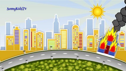 Cars and Trucks for Kids. Ambulance. Fire Truck. Police Car. Cartoon for Children.