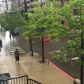 Heavy Rain Puts Hoboken Streets Under Water