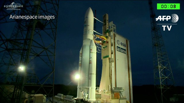 Strike-delayed European rocket launches in French Guiana