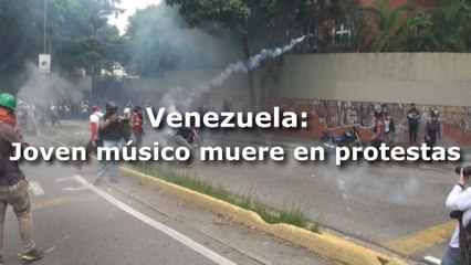 Sinfónica juvenil homenajea a miembro muerto en protestas en Venezuela