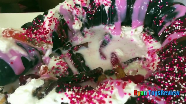 Worlds Largest Gummy Worm Gummy Bear and Snake Candy Challenge Real Messy Food Kids Candy
