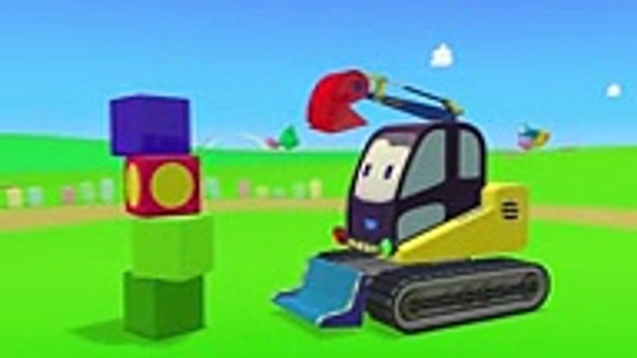 Мультфильмы 3D для малышей. Экскаватор и Вертол...
