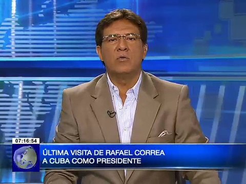 Presidente Correa fue declarado hijo ilustre de la ciudad de Santiago de Cuba en visita diplomática en ese país