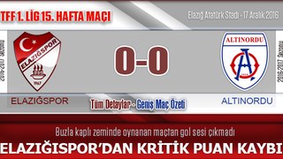 Elazığspor 0-0 Altınordu Maç Özeti