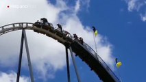 Se dañó la montaña rusa y los bomberos debieron actuar