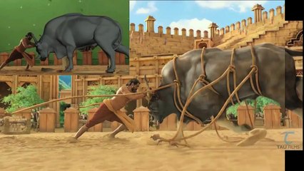 [MP4 720p] Making Of Bahubali ( Baahubali ) VFX Work On Bull Fight With Rana Exclusive _ Cut To Cut