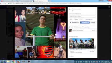 Colocando link do Youtube na sua foto de perfil do Facebook