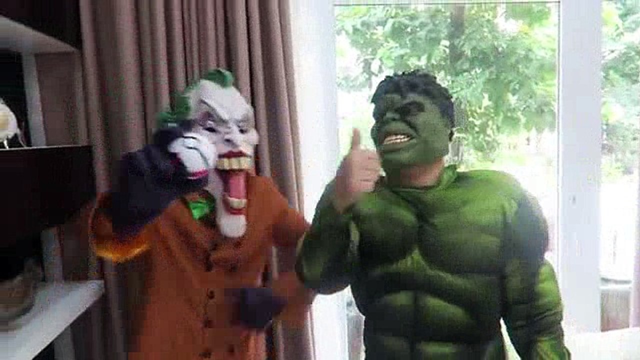 (1) Joker Vs Hulk play Pokemon Go in Real Life Vs Spiderman Vs Frozen Elsa Vs Venom in Superheroes fun