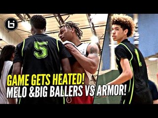 LaMelo Ball Arrives LATE & STILL Flirts w/ Triple Double!! Big Ballers HEATED Game vs Armor Elite!