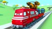 Troy The Train and the Dry lakes in Train Town - Train construction cartoon for Children