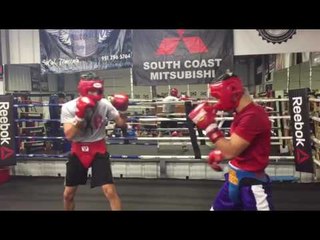 Hector Tanajara Sparring At RGBA - ESNEWS BOXING