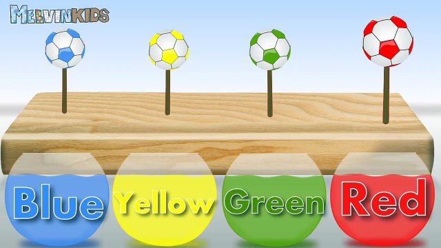 Learn Colors with Lollipop Soccer Balls for Kids, Toddlers Colours for Kids Learn with Lollipop