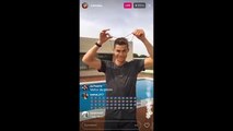 Cristiano Ronaldo Thanks For 100 Millon Followers On Instagram And Jumps In The Pool!