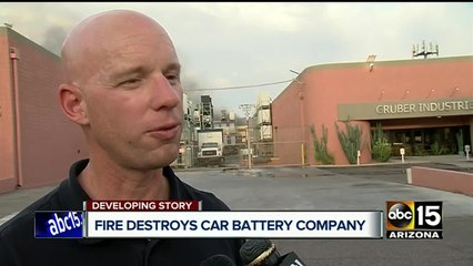 Fire breaks out at factory that produces lithium batteries