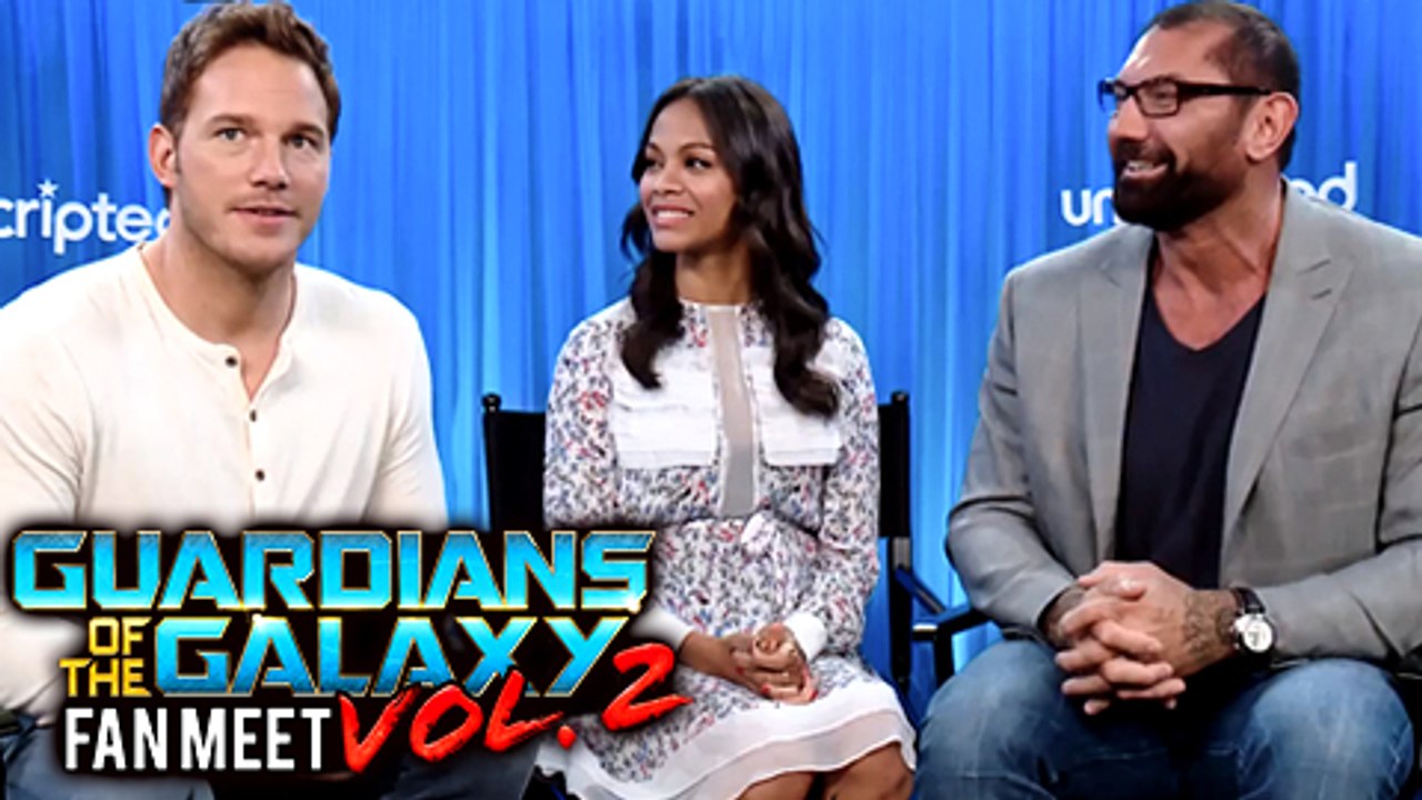Guardians of the Galaxy Vol. 2 Fan Meet With Cast | Zoe Saldana, Dave Bautista