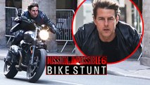 Tom Cruise Shooting Deadly Bike Stunt For Mission Impossible 6 | MI6 Gemini ON SET FOOTAGE