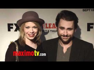 Charlie Day and Mary Elizabeth Ellis at "It's Always Sunny in Philadelphia" Season 7 Premiere