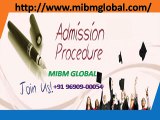 Call MBA online admission 969-090-0054 number to get MIBM GLOBAL