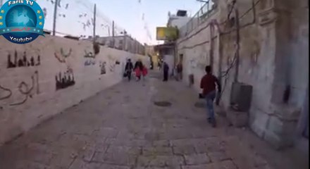 على الاقدام من حارات القدس الى المسجد الاقصى جديد 2017 مقطع مؤثر جدا