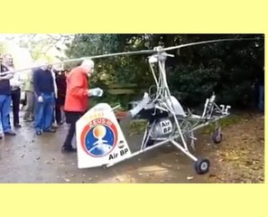 عجوز فى سن ال80 يصنع طائرة بادوات بسيطة ويطير بيها