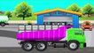 How to build a Fuel Station wit ne, loader and Dump Truck - Cartoons for children