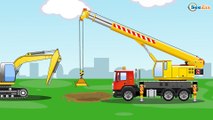 Colors Tractor & JCB Excavator Kids Cartoon Compilation Children Video Diggers for children