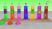 Learn Colors With Gummy Bear Toothpastes | Learn Colors For Kids Children | Learning Video
