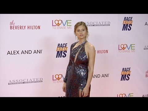 Aly Michalka 2017 Race to Erase MS Gala Orange Carpet