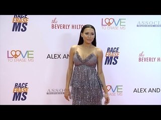 Naya Rivera 2017 "Race to Erase MS Gala" Orange Carpet