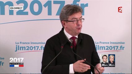 Présidentielle : revivez en intégralité le discours de Jean-Luc Mélenchon