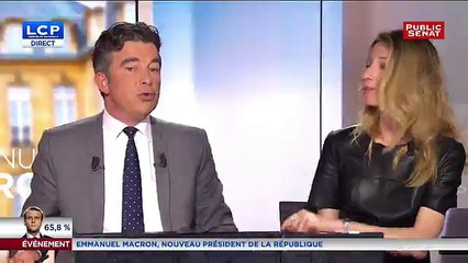 Line Renaud danse pour fêter la victoire d'Emmanuel Macron - Regardez