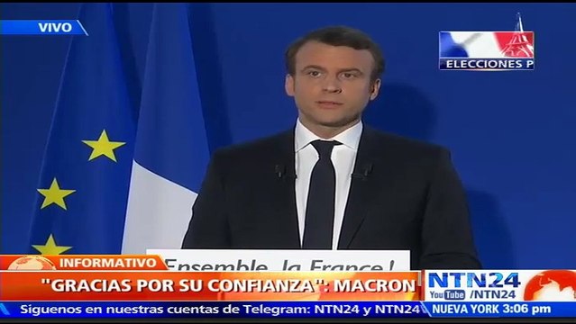 Emmanuel Macron es el nuevo presidente electo de Francia tras ganarle en segunda vuelta a la ultraderechista Marine Le Pen