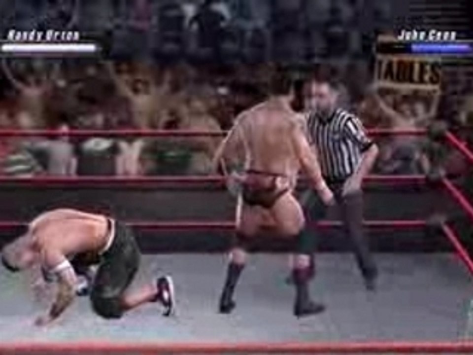 WWE SmackDown! vs Raw 2008 Randy Orton  doing an Super-RKO