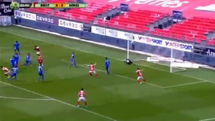 Alexandre Coeff Goal HD - Brest 1-0 Nîmes Olympique - 06.05.2017
