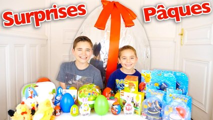 OUVERTURE des SURPRISES de l'OEUF DE PÂQUES GÉANT