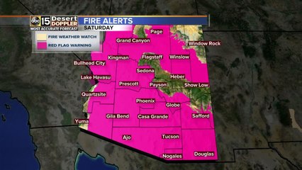 Windy and dusty conditions around the Valley