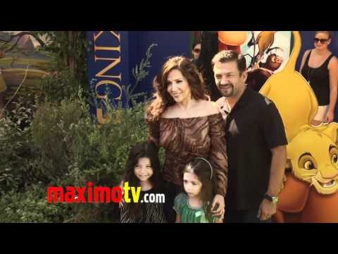 Maria Canals-Barrera and Family at The Lion King 3D Premiere