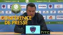 Conférence de presse Clermont Foot - FBBP 01 (2-3) : Corinne DIACRE (CF63) - Hervé DELLA MAGGIORE (BBP) - 2016/2017