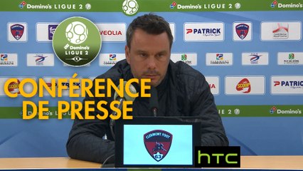 Conférence de presse Clermont Foot - FBBP 01 (2-3) : Corinne DIACRE (CF63) - Hervé DELLA MAGGIORE (BBP) - 2016/2017