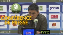 Conférence de presse Havre AC - Chamois Niortais (0-0) : Oswald TANCHOT (HAC) - Denis RENAUD (CNFC) - 2016/2017