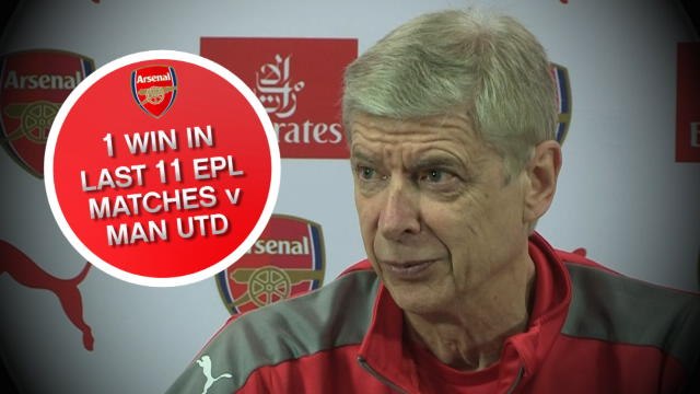 Arsenal v Manchester United in words and numbers