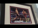 AT THE HOME OF JULIO CESAR CHAVEZ JR CHECK OUT HIS BELTS - ESNEWS