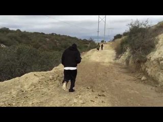 Seckbach running with Mikey Garcia early a.m. run - cant keep up