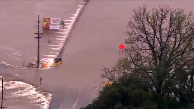 Etats-Unis : vues aériennes des inondations et du Mississippi en crue